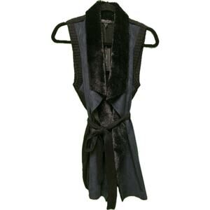 Romeo & Juliet Couture Slate Blue and Black Vest NWT Medium